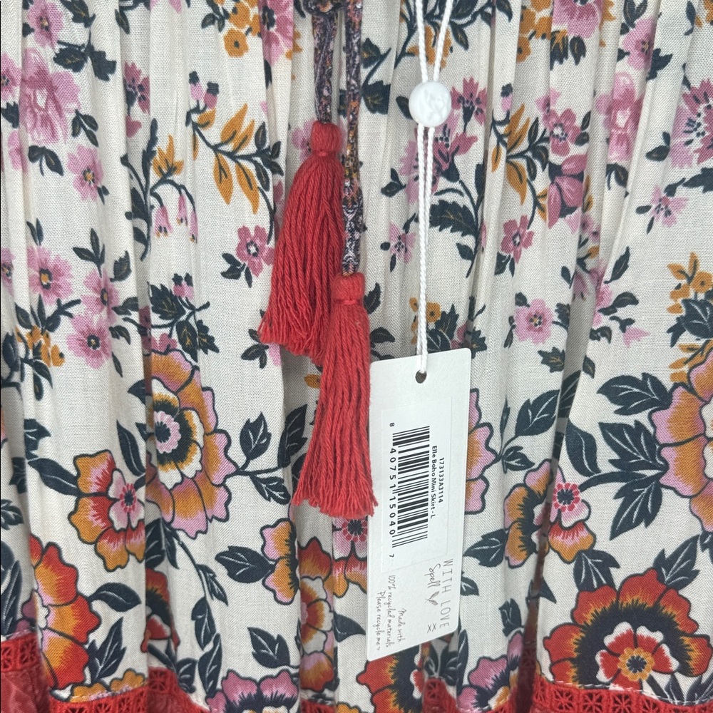 NWT Spell Elle Boho Mini Skirt in Rosewood Size Large - Picture 11 of 16
